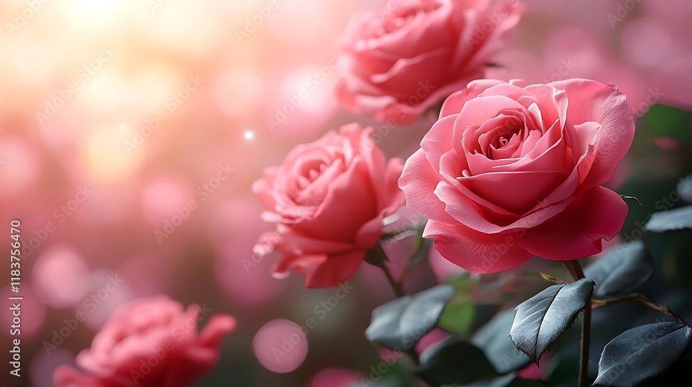 Valentines dewdrops pink rose floral display high resolution hd picture Valentines dewdrops pink rose floral display high resolution hd picture