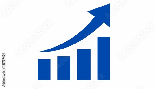 Blue business growth graph Free Download Blue business growth graph - GFXLoad