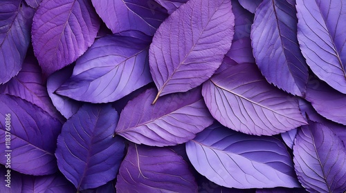 Wallpaper Mural Close-up of many vibrant purple leaves forming a textured background. Torontodigital.ca