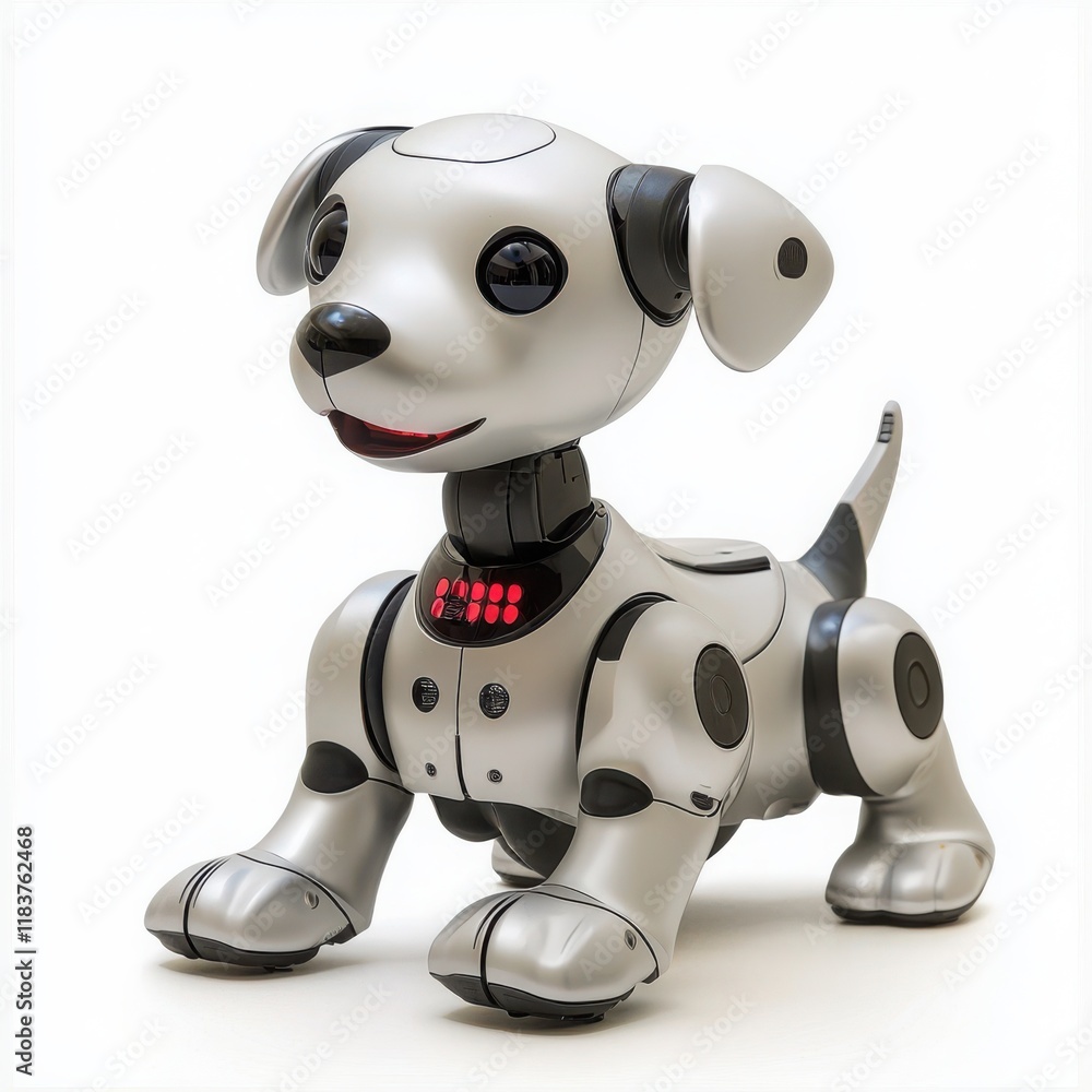 Aibo Robot Dog isolated on white background. Aibo Robot Dog isolated on white background.