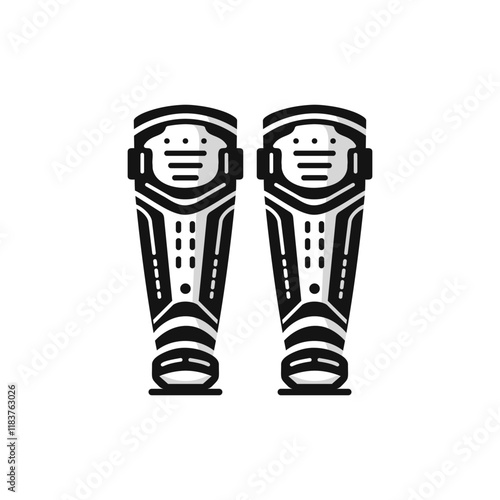 Shin Guards Vector Simpale Desing