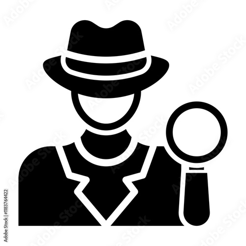 Spy Glyph Icon Design