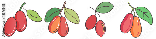 miracle vector icon, fruit vector illustration - simple illustration of miracle perfect for logos, and fruit-themed designs.