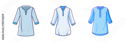 tunic vector icon, clothing vector illustration - simple illustration of tunic perfect for logos, and clothing-themed designs.