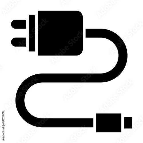 Charger Glyph Icon Design