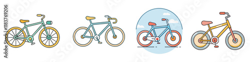 bicycle vector icon, vehicles vector illustration - simple illustration of bicycle perfect for logos, and vehicles-themed designs. photo