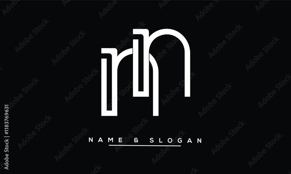 NN Abstract Letters Logo Monogram NN Abstract Letters Logo Monogram