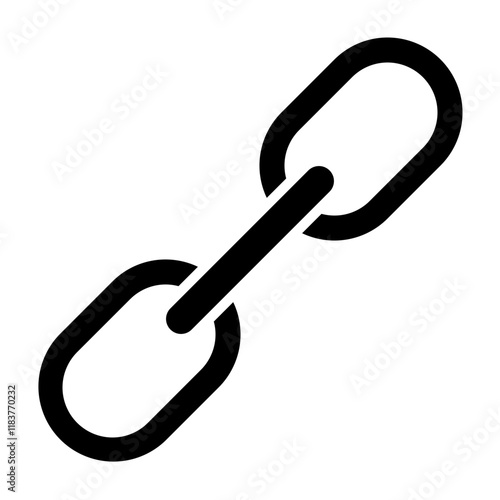 Link Glyph Icon Design