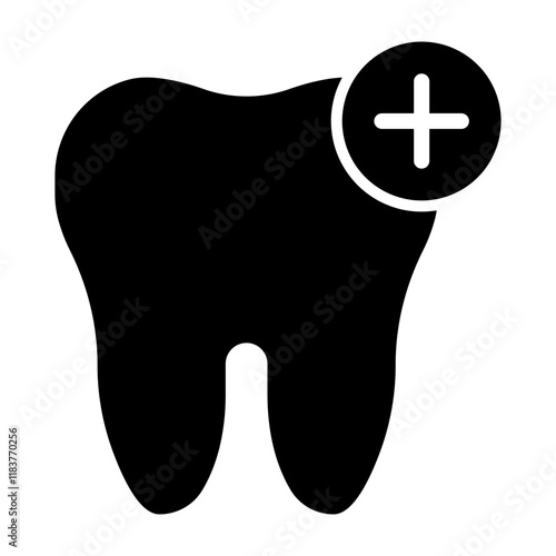 Dental Care Glyph Icon Design