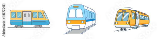 subway train vector icon, vehicles vector illustration - simple illustration of subway train perfect for logos, and vehicles-themed designs.