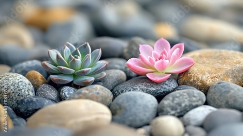 Living Stone Plant (Lithops spp.)  photo