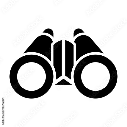 Binoculars Glyph Icon Design