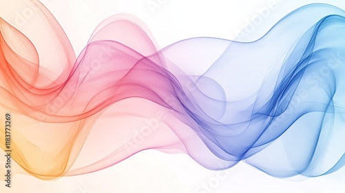 Abstract Colorful Wave Background