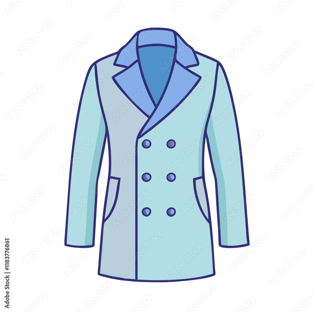 double breasted coat vector icon, clothing vector illustration - simple illustration of double breasted coat perfect for logos, and clothing-themed designs. double breasted coat vector icon, clothing vector illustration - simple illustration of double breasted coat perfect for logos, and clothing-themed designs.