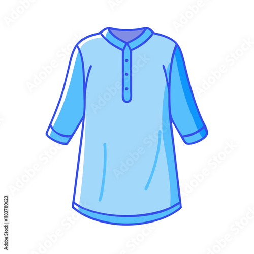 tunic vector icon, clothing vector illustration - simple illustration of tunic perfect for logos, and clothing-themed designs.