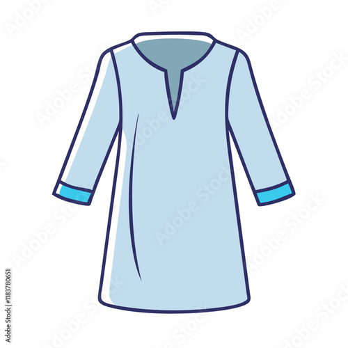 tunic vector icon, clothing vector illustration - simple illustration of tunic perfect for logos, and clothing-themed designs.