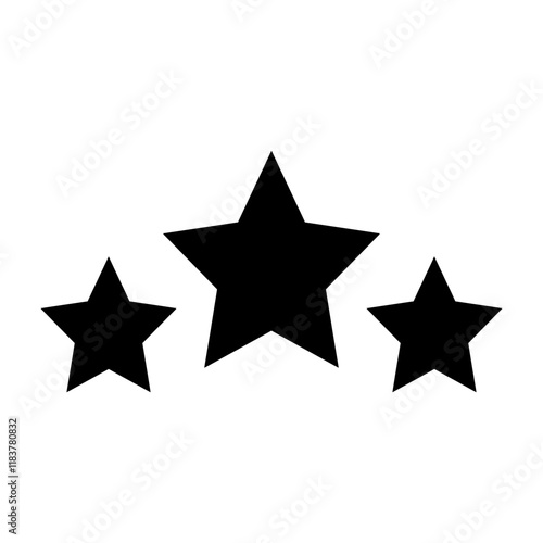 Stars Glyph Icon Design