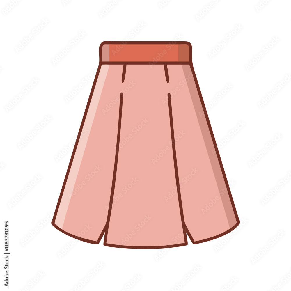 a line skirt vector icon, clothing vector illustration - simple illustration of a line skirt perfect for logos, and clothing-themed designs. a line skirt vector icon, clothing vector illustration - simple illustration of a line skirt perfect for logos, and clothing-themed designs.