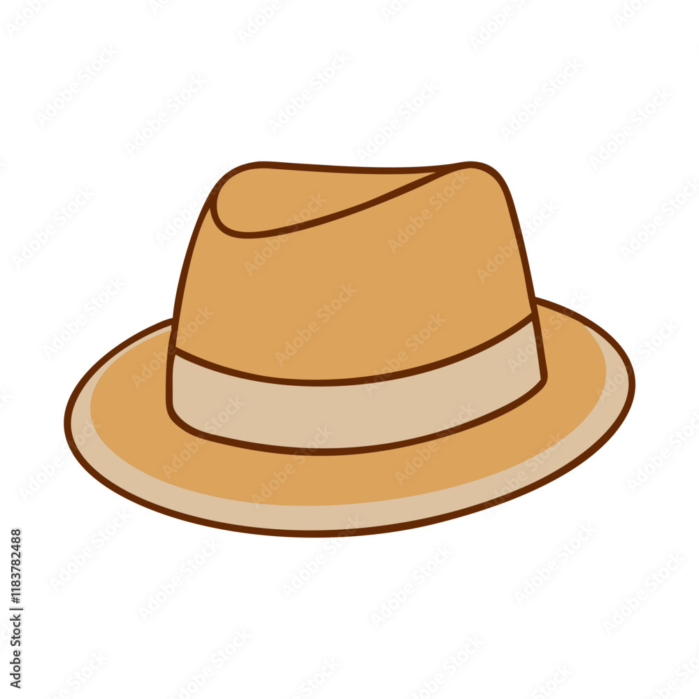 fedoras vector icon, accessories vector illustration - simple illustration of fedoras perfect for logos, and accessories-themed designs. fedoras vector icon, accessories vector illustration - simple illustration of fedoras perfect for logos, and accessories-themed designs.