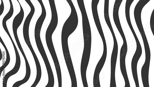 background, black and white abstract vertical line texture. Abstract curved line illustration