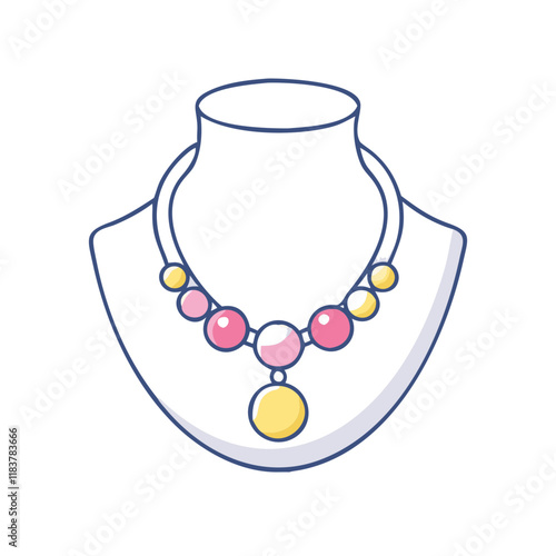 necklaces vector icon, accessories vector illustration - simple illustration of necklaces perfect for logos, and accessories-themed designs.