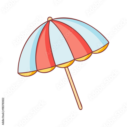 parasol vector icon, accessories vector illustration - simple illustration of parasol perfect for logos, and accessories-themed designs.