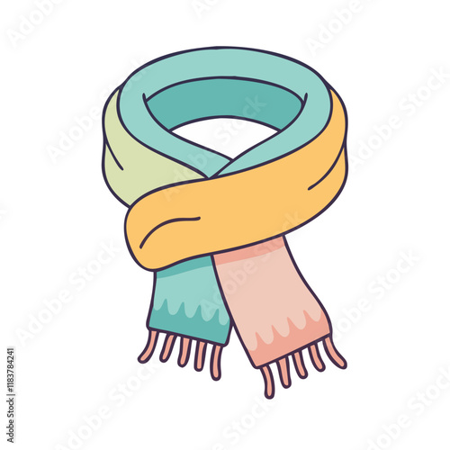 scarves infinity shawl pashmina vector icon, accessories vector illustration - simple illustration of scarves infinity shawl pashmina perfect for logos, and accessories-themed designs.