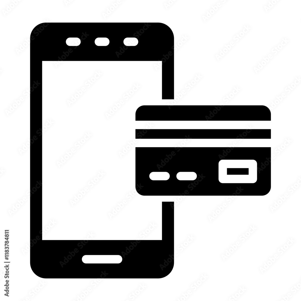 Payment Method Glyph Icon Design Payment Method Glyph Icon Design