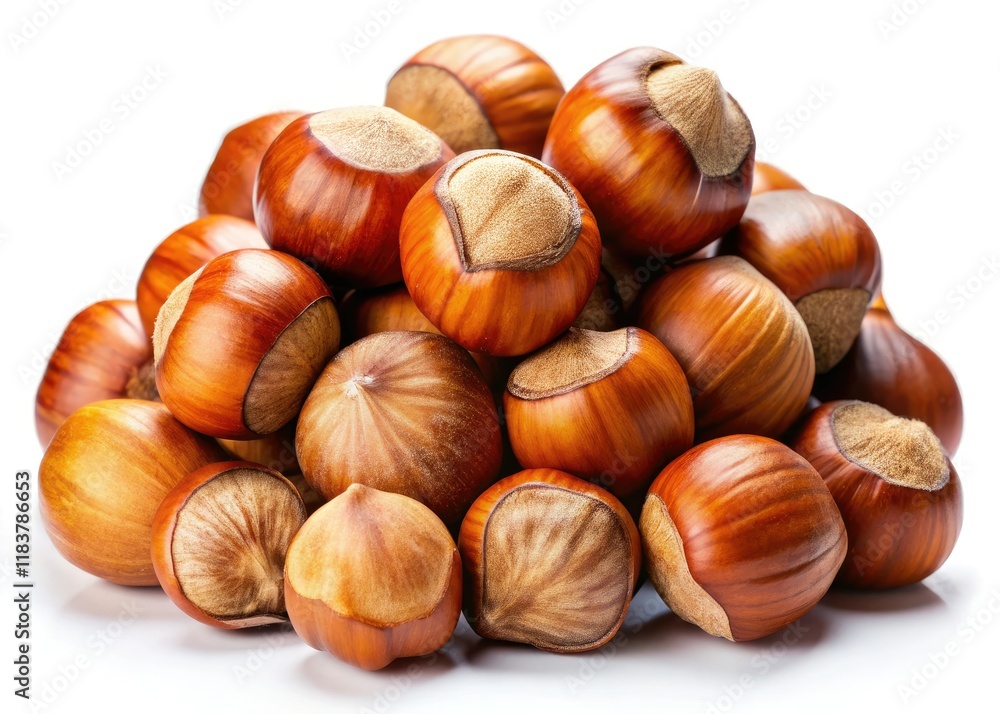 Crisp, high-resolution hazelnut photos. Isolated nuts on pure white backgrounds. Perfect for stock. Crisp, high-resolution hazelnut photos. Isolated nuts on pure white backgrounds. Perfect for stock.