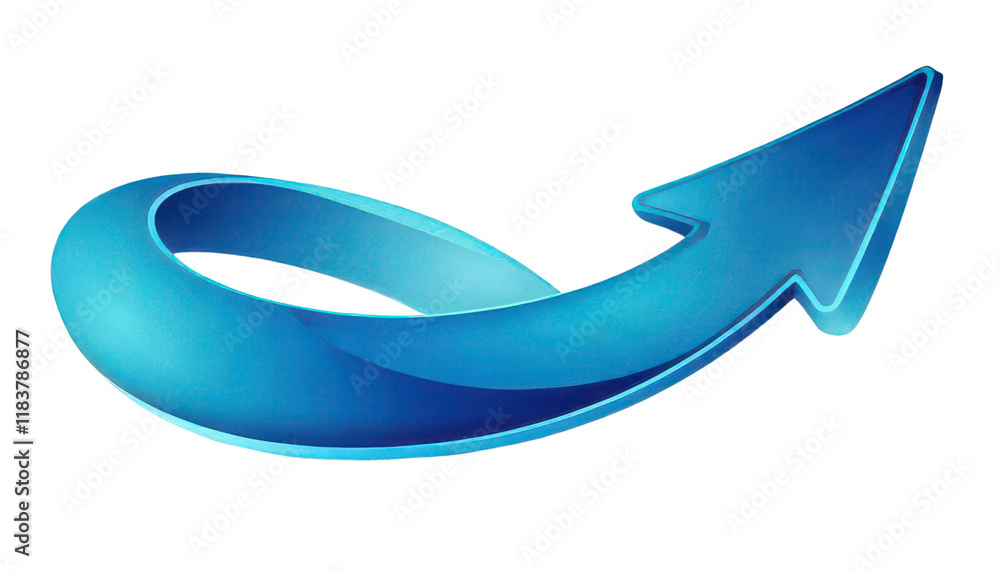 Blue arrow design, modern style, white isolate background Blue arrow design, modern style, white isolate background