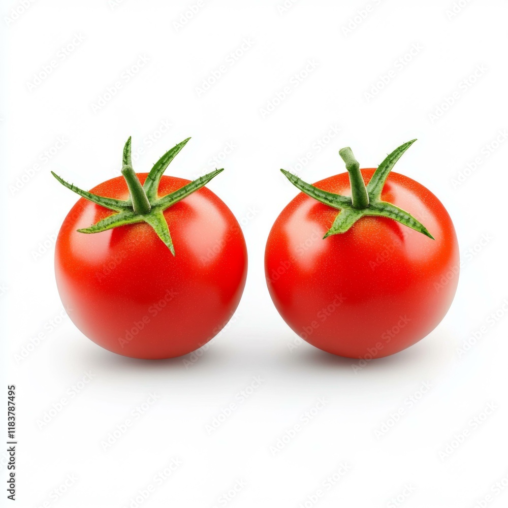 Red Tomatoes Isolated on White Background Red Tomatoes Isolated on White Background