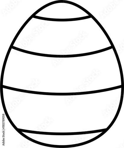 Easter eggs outline coloring