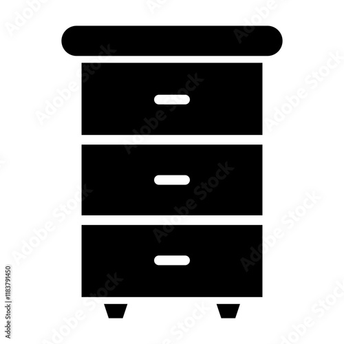 Drawer Glyph Icon Design