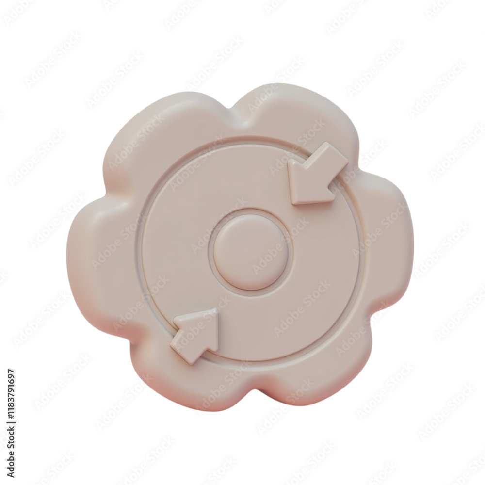 Obraz premium 3d vector icon. Cogwheel gear, setting symbol. Repair, optimizing, workflow concept. on Isolated transparent background png. generated with AI