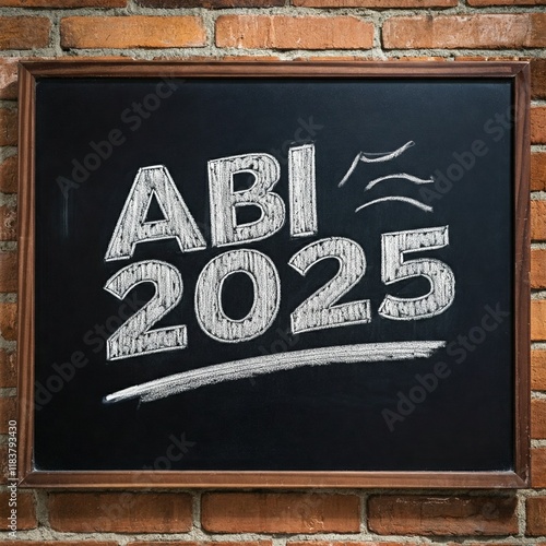 Abi 2025 auf Kreidetafel photo