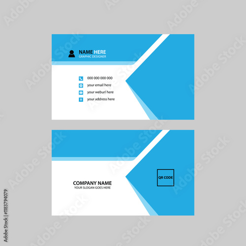 Modern minimalist business card design