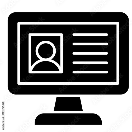 Online Resume Icon photo