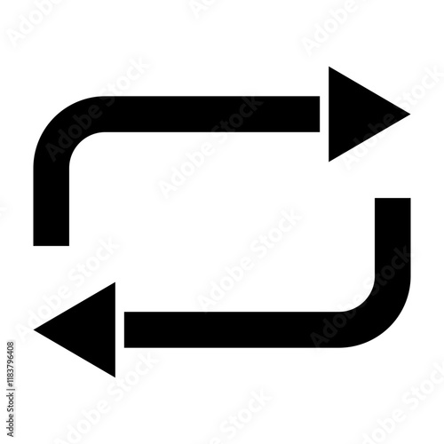 Картината върху платно Repeat Glyph Icon Design