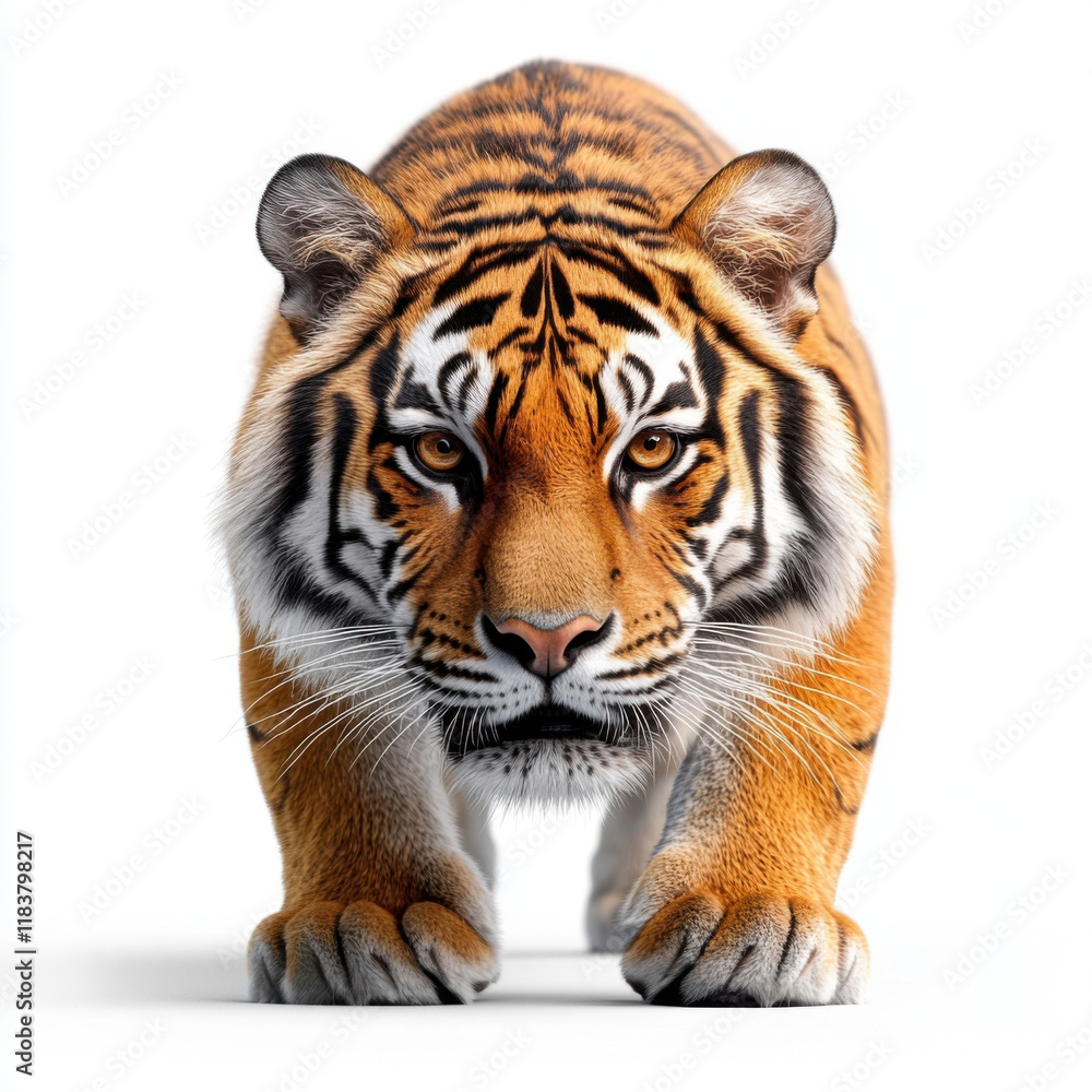 Obraz premium Intense Gaze: A Tiger's Powerful Presence