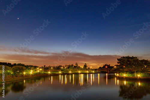 Beautiful landscape and building around the National Center for Traditional Arts