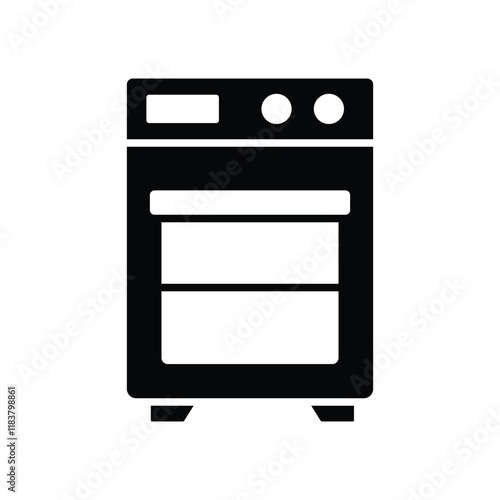 oven icon vector design template simple and clean