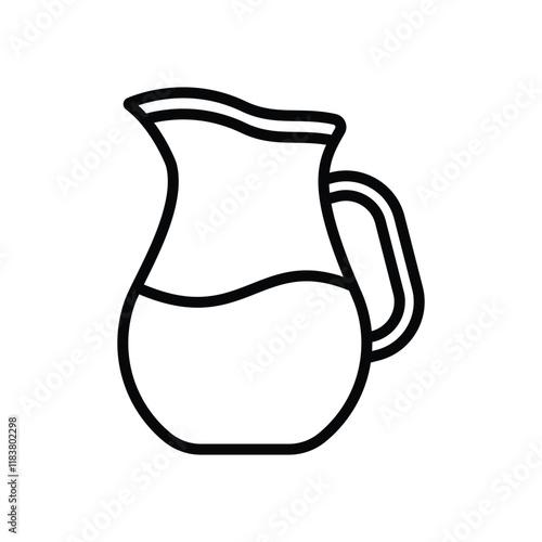 water pitcher icon vector design template simple and clean