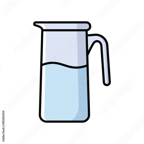 water pitcher icon vector design template simple and clean