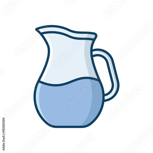 water pitcher icon vector design template simple and clean