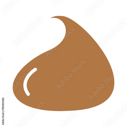 Chocolate mousse icon