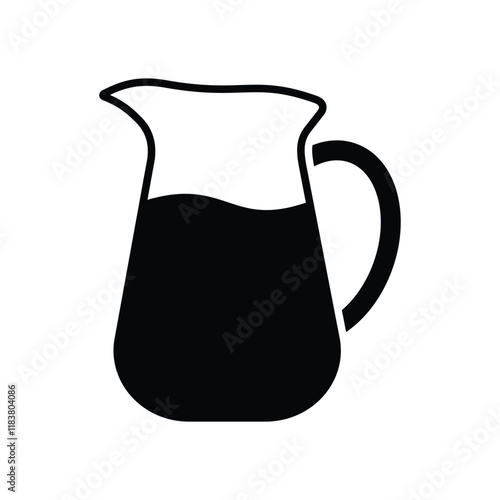 water pitcher icon vector design template simple and clean