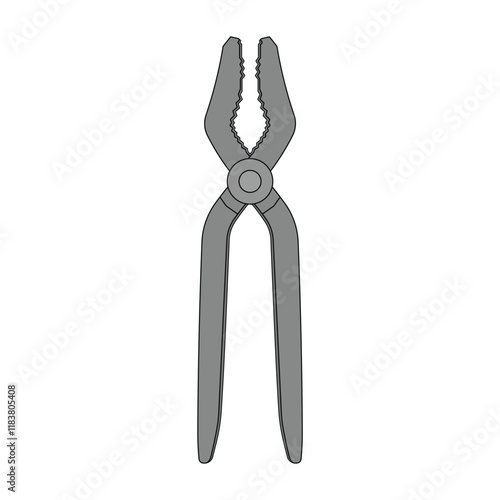 kids drawing vector illustration nippers cartoon isolated