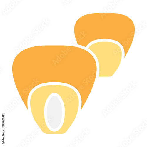 Corn kernels icon