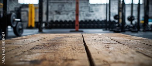 Wallpaper Mural A gym with a wooden floor and a lot of weight lifting equipment Torontodigital.ca