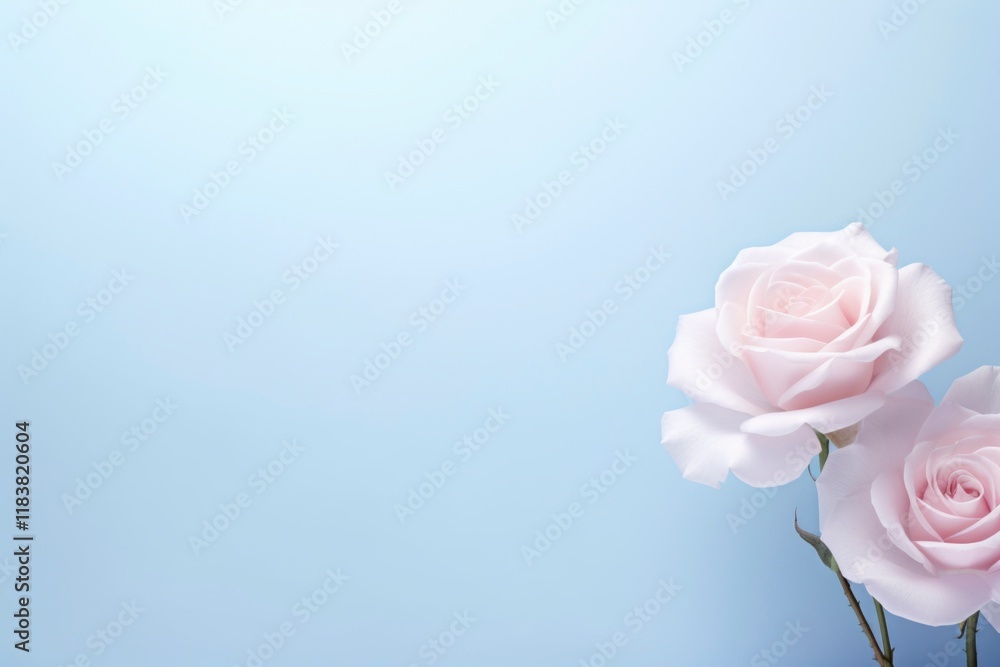 Blue background wallpaper with floral pattern Blue background wallpaper with floral pattern